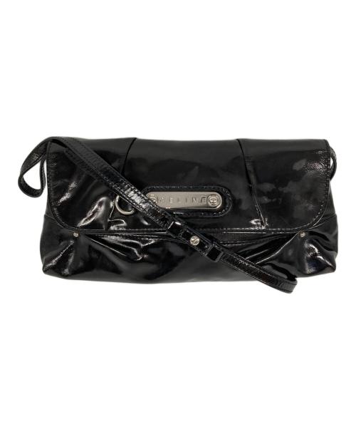 CELINE（セリーヌ）CELINE (セリーヌ) パテント ロゴプレート ワンショルダーバッグ ブラック サイズ:なしの古着・服飾アイテム