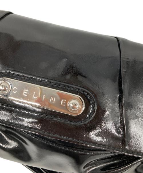 CELINE（セリーヌ）CELINE (セリーヌ) パテント ロゴプレート ワンショルダーバッグ ブラック サイズ:なしの古着・服飾アイテム