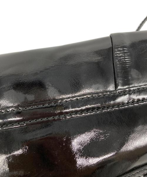 CELINE（セリーヌ）CELINE (セリーヌ) パテント ロゴプレート ワンショルダーバッグ ブラック サイズ:なしの古着・服飾アイテム