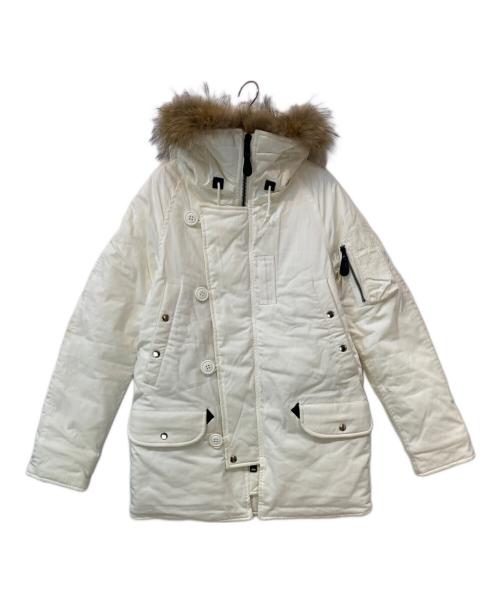 HOUSTON（ヒューストン）HOUSTON (ヒューストン) N-3B フライトジャケット ホワイト サイズ:Sの古着・服飾アイテム