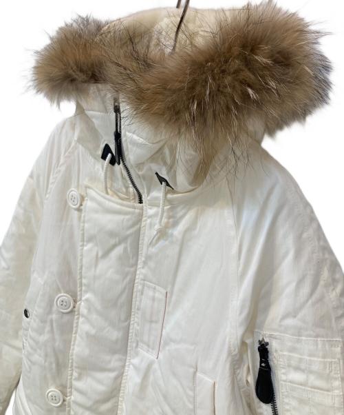 HOUSTON（ヒューストン）HOUSTON (ヒューストン) N-3B フライトジャケット ホワイト サイズ:Sの古着・服飾アイテム