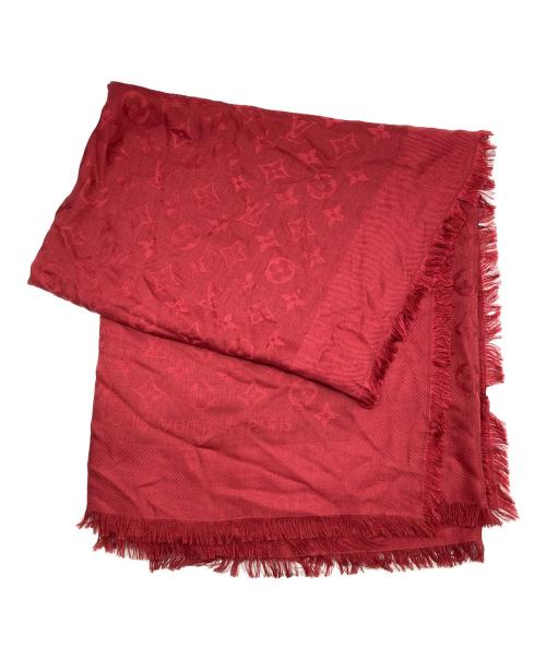 LOUIS VUITTON（ルイ ヴィトン）LOUIS VUITTON (ルイ ヴィトン) ショール モノグラム シャイン レッドの古着・服飾アイテム
