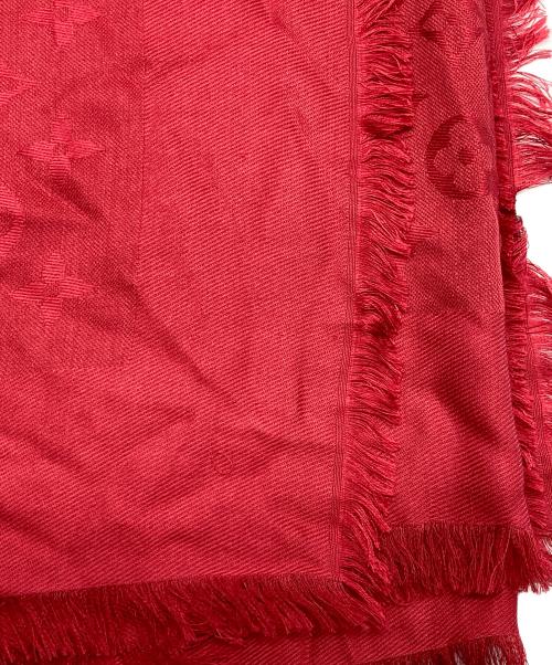 LOUIS VUITTON（ルイ ヴィトン）LOUIS VUITTON (ルイ ヴィトン) ショール モノグラム シャイン レッドの古着・服飾アイテム