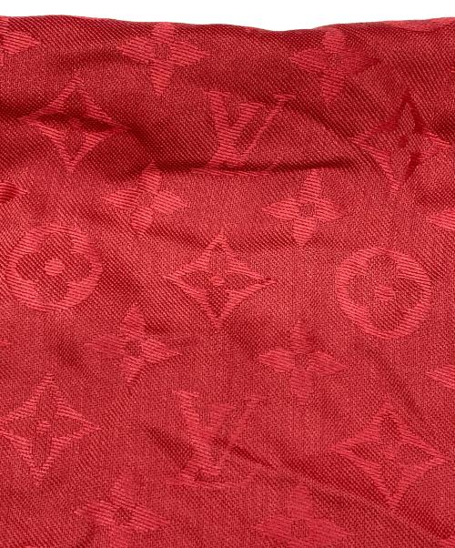 LOUIS VUITTON（ルイ ヴィトン）LOUIS VUITTON (ルイ ヴィトン) ショール モノグラム シャイン レッドの古着・服飾アイテム