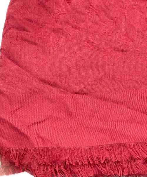 LOUIS VUITTON（ルイ ヴィトン）LOUIS VUITTON (ルイ ヴィトン) ショール モノグラム シャイン レッドの古着・服飾アイテム