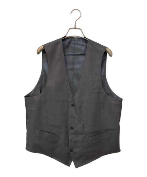 NEWYORKER（ニューヨーカー）NEWYORKER (ニューヨーカー) KEITA MARUYAMA (ケイタマルヤマ) 3ピーススーツ ネイビー×グレー サイズ:48の古着・服飾アイテム