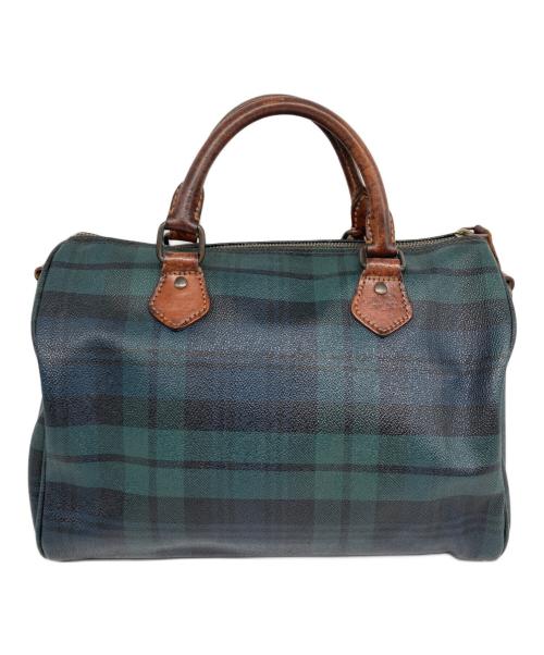 POLO RALPH LAUREN（ポロ・ラルフローレン）POLO RALPH LAUREN (ポロ・ラルフローレン) ブラックウォッチミニボストンバッグ グリーン サイズ:なしの古着・服飾アイテム