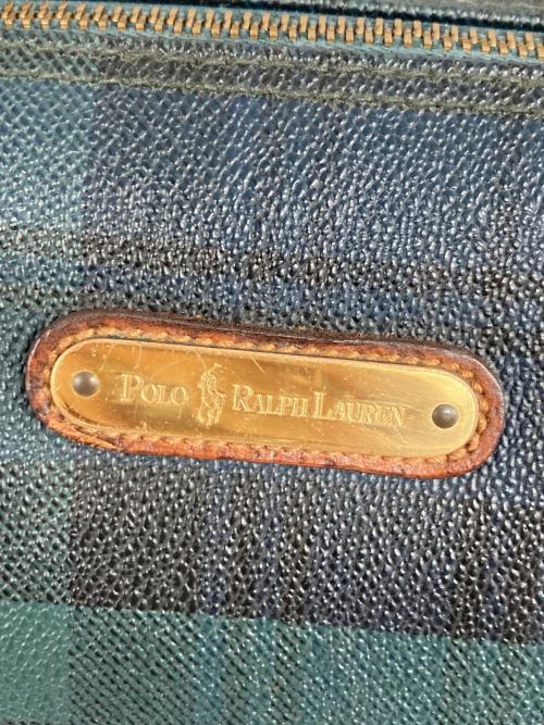 POLO RALPH LAUREN（ポロ・ラルフローレン）POLO RALPH LAUREN (ポロ・ラルフローレン) ブラックウォッチミニボストンバッグ グリーン サイズ:なしの古着・服飾アイテム