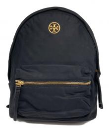 TORY BURCH（トリーバーチ）の古着「PIPER SMALL ZIP BACKPACK/ パイパー スモール ジップ バックパック」｜ブラック