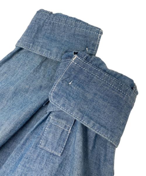 WACKO MARIA（ワコマリア）WACKO MARIA (ワコマリア) チェーン刺繍 シャンブレーワークシャツ インディゴ サイズ:Sの古着・服飾アイテム