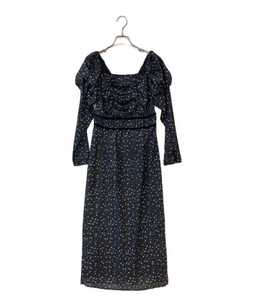 HER LIP TO（ハーリップトゥ）HER LIP TO (ハーリップトゥ) Capucine Bloom Sleeve Chiffon Dress ブラック サイズ:M 未使用品の古着・服飾アイテム