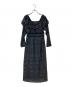 HER LIP TO（ハーリップトゥ）の古着「Capucine Bloom Sleeve Chiffon Dress」｜ブラック