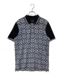 COACH（コーチ）の古着「シグネチャー ポロシャツ」｜グレー