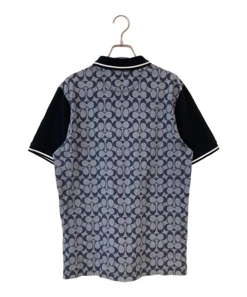 COACH（コーチ）COACH (コーチ) シグネチャー ポロシャツ グレー サイズ:Sの古着・服飾アイテム