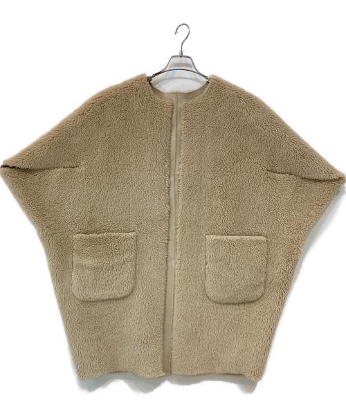 AKTE（アクテ）AKTE (アクテ) リバーシブルボアケープ ベージュ サイズ:Freeの古着・服飾アイテム