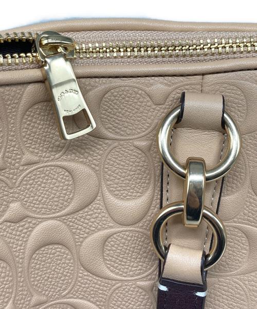 COACH（コーチ）COACH (コーチ) デボスドシグネチャー エンボストートバッグ ピンク サイズ:なしの古着・服飾アイテム