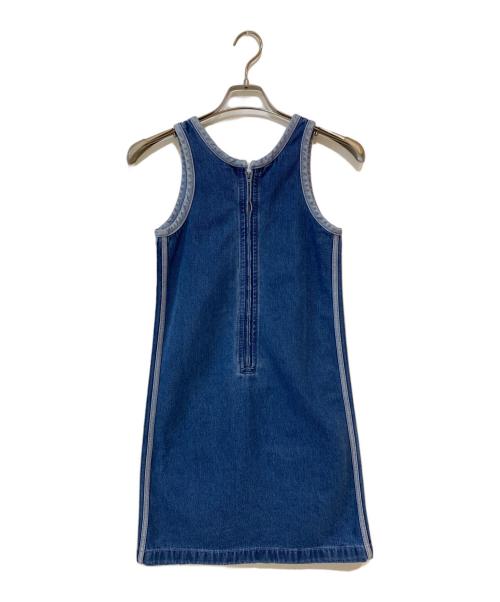 adidas（アディダス）adidas (アディダス) デニム スリーストライプス タンクワンピース インディゴ サイズ:XS 未使用品の古着・服飾アイテム