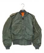 ALPHAアルファ）の古着「MA-1ジャケット」｜カーキ