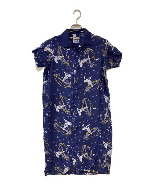 Sun Surf（サンサーフ）Sun Surf (サンサーフ) BEAMS BOY (ビームスボーイ) ハワイアン シャツワンピース ネイビー サイズ:Ｆreeの古着・服飾アイテム