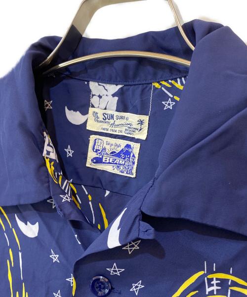 Sun Surf（サンサーフ）Sun Surf (サンサーフ) BEAMS BOY (ビームスボーイ) ハワイアン シャツワンピース ネイビー サイズ:Ｆreeの古着・服飾アイテム