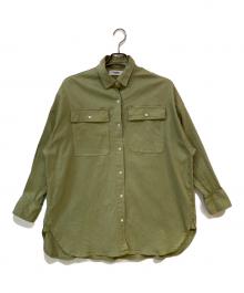Healthy DENIM（ヘルシーデニム）の古着「Almond デニムシャツ」｜グリーン