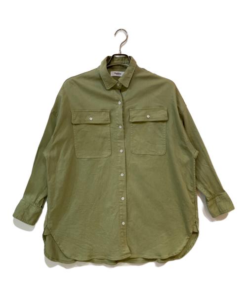 Healthy DENIM（ヘルシーデニム）Healthy DENIM (ヘルシーデニム) Almond デニムシャツ グリーンの古着・服飾アイテム