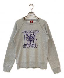 Hysteric Glamour（ヒステリックグラマー）の古着「「WILDCATS」ラグランスウェット」｜グレー