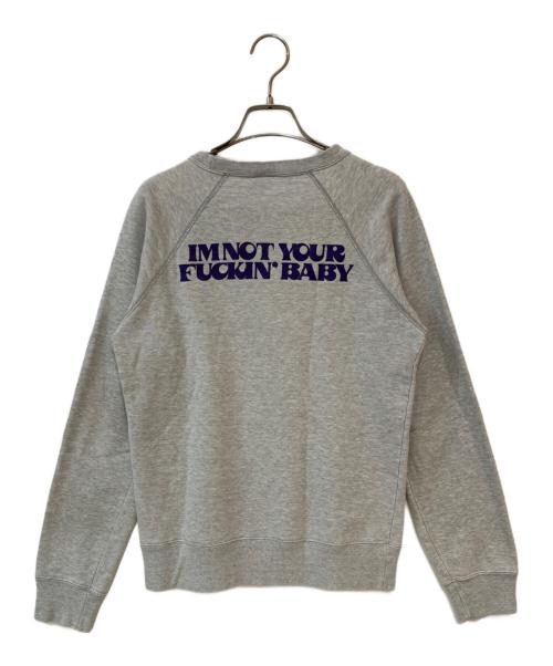 Hysteric Glamour（ヒステリックグラマー）Hysteric Glamour (ヒステリックグラマー) 「WILDCATS」ラグランスウェット グレー サイズ:Ｆreeの古着・服飾アイテム
