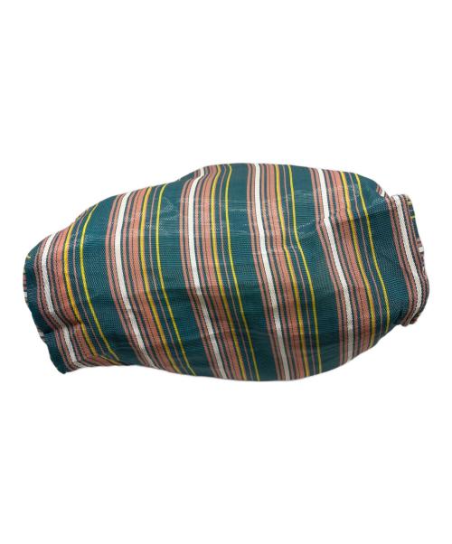 MARNI（マルニ）MARNI (マルニ) フラワーカフェ MARKET STRIPE BAG レッド×グリーンの古着・服飾アイテム