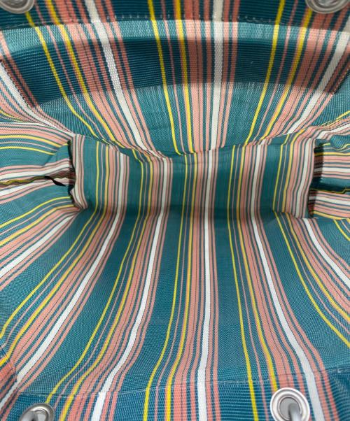 MARNI（マルニ）MARNI (マルニ) フラワーカフェ MARKET STRIPE BAG レッド×グリーンの古着・服飾アイテム