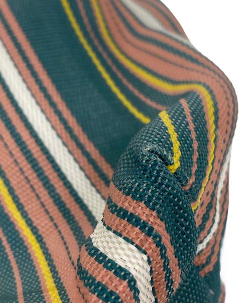 MARNI（マルニ）MARNI (マルニ) フラワーカフェ MARKET STRIPE BAG レッド×グリーンの古着・服飾アイテム