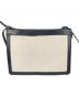 BALENCIAGA (バレンシアガ) NAVY POCHETTE キャンバスロゴショルダーバッグ アイボリー×ブラック：20000円