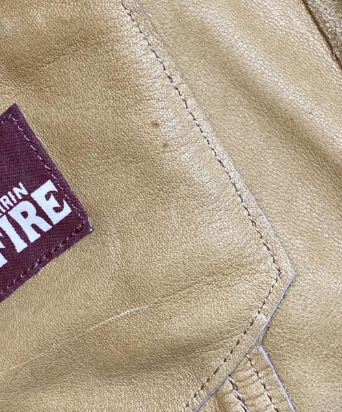 KIRIN FIRE（キリンファイア）KIRIN FIRE (キリンファイア) スウェードレザージャケット ベージュ サイズ:FREEの古着・服飾アイテム
