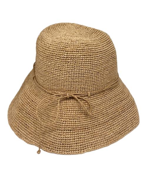 HELEN KAMINSKI（ヘレンカミンスキー）HELEN KAMINSKI (ヘレンカミンスキー) ラフィアハット アイボリーの古着・服飾アイテム
