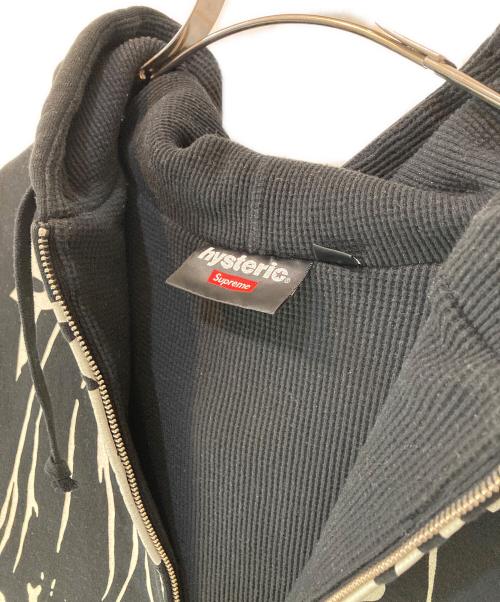 Hysteric Glamour（ヒステリックグラマー）Hysteric Glamour (ヒステリックグラマー) SUPREME (シュプリーム) 24FW Thermal Lined Zip Up Hooded Sweatshirt ブラック サイズ:Lの古着・服飾アイテム