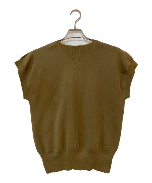 HYKE（ハイク）HYKE (ハイク) シルク混ノースリーブニット グリーン サイズ:1の古着・服飾アイテム