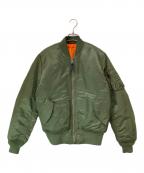 ALPHAアルファ）の古着「MA-1 フライトジャケット」｜カーキ