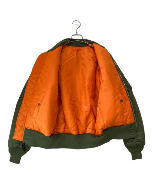 ALPHA（アルファ）ALPHA (アルファ) MA-1 フライトジャケット カーキ サイズ:Sの古着・服飾アイテム