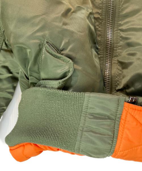 ALPHA（アルファ）ALPHA (アルファ) MA-1 フライトジャケット カーキ サイズ:Sの古着・服飾アイテム