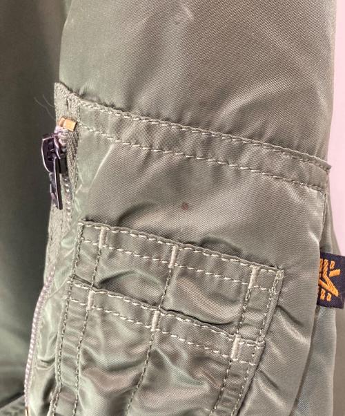 ALPHA（アルファ）ALPHA (アルファ) MA-1 フライトジャケット カーキ サイズ:Sの古着・服飾アイテム