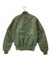 ALPHA (アルファ) MA-1 フライトジャケット カーキ サイズ:S：13000円