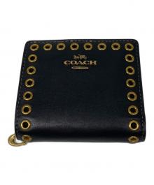 COACH（コーチ）の古着「スナップ ウォレット・グロメット」｜ブラック