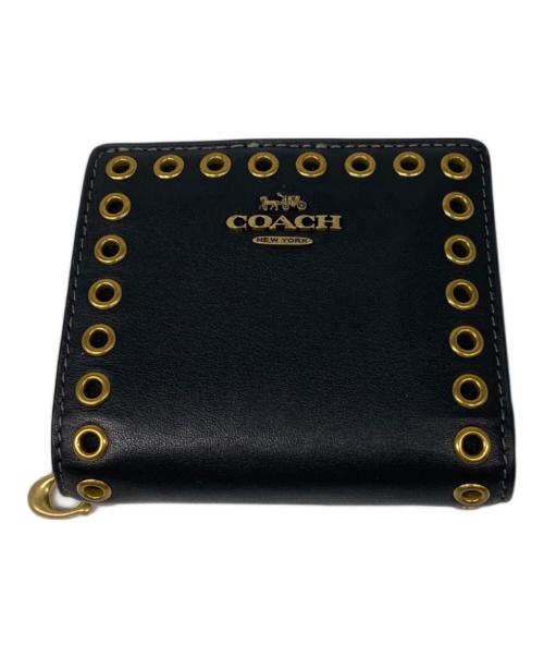 COACH（コーチ）COACH (コーチ) スナップ ウォレット・グロメット ブラックの古着・服飾アイテム