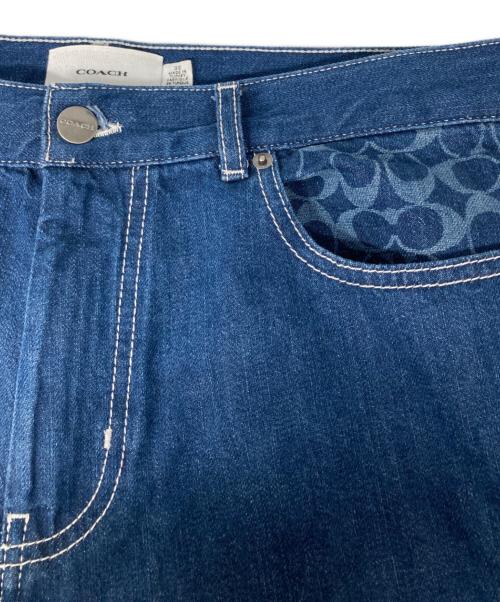 COACH（コーチ）COACH (コーチ) Straight Fit Denim Jeans 　ストレート・フィット・デニム・ジーンズ　デニムパンツ インディゴ サイズ:32の古着・服飾アイテム
