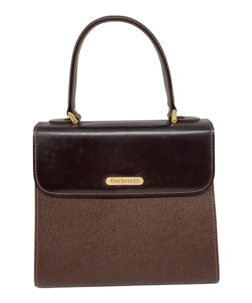 Burberry's（バーバリー）Burberry's (バーバリー) 裏ノバチェック ハンドバッグ ブラウンの古着・服飾アイテム
