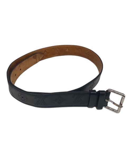 LOUIS VUITTON（ルイ ヴィトン）LOUIS VUITTON (ルイ ヴィトン) サンチュール ペルフォ  モノグラムマヒナベルト ブラック サイズ:100/40の古着・服飾アイテム