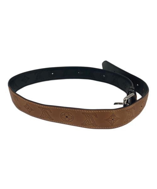 LOUIS VUITTON（ルイ ヴィトン）LOUIS VUITTON (ルイ ヴィトン) サンチュール ペルフォ  モノグラムマヒナベルト ブラック サイズ:100/40の古着・服飾アイテム