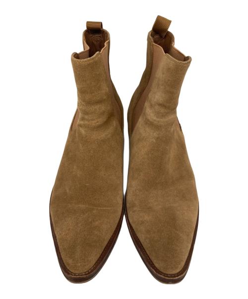 CELINE（セリーヌ）CELINE (セリーヌ) サイドゴアスウェードブーツ ベージュ サイズ:42の古着・服飾アイテム