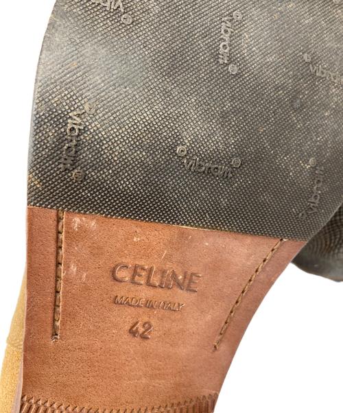 CELINE（セリーヌ）CELINE (セリーヌ) サイドゴアスウェードブーツ ベージュ サイズ:42の古着・服飾アイテム