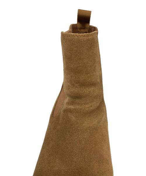 CELINE（セリーヌ）CELINE (セリーヌ) サイドゴアスウェードブーツ ベージュ サイズ:42の古着・服飾アイテム